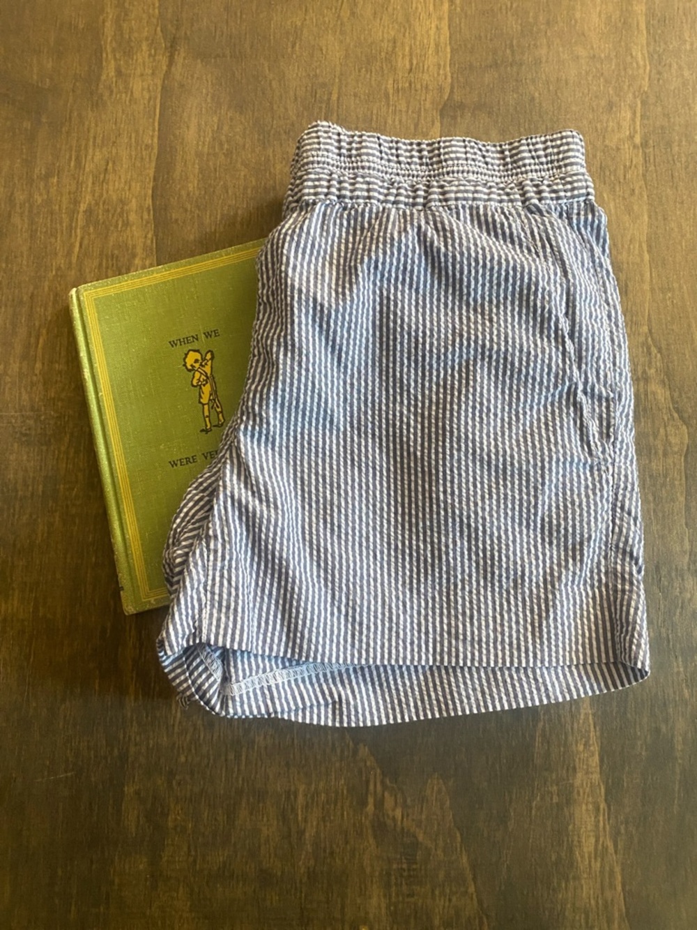 J. Crew Blue and White Seersucker Shorts